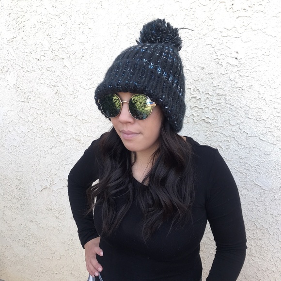 Melrose and Market Accessories - Melrose and Market Navy and Blue Beanie